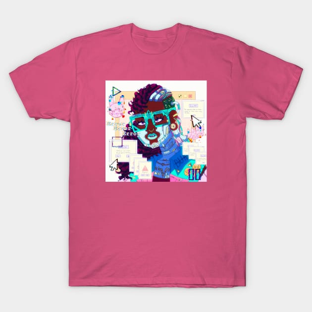 Glitch Girl T-Shirt by onyxcidian